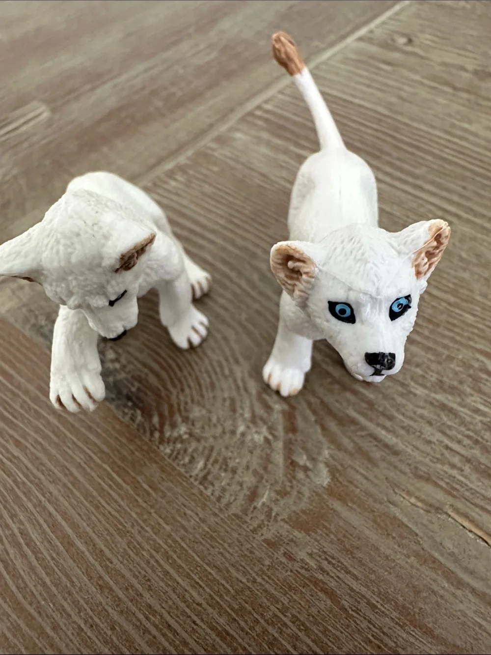 Miniature Wild Cat Figurine Set - Mixed Tan, White, Brown